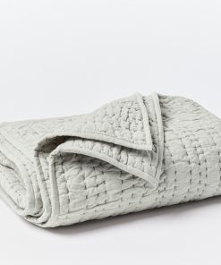Coyuchi Channel Handstitched Organic Throw - Renewed