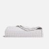 Textured Cotton-Linen Throw Blanket