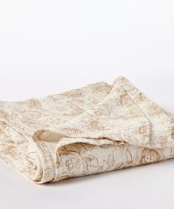 Coyuchi Balboa Organic Matelasse Print Throw - Renewed