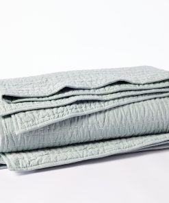 Coyuchi Channel Handstitched Organic Throw - Renewed