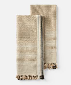 Coyuchi Bay Organic Hand Towels, Set Of 2