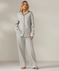 Coyuchi Women's Cloud Brushed Organic Flannel Pajama Set