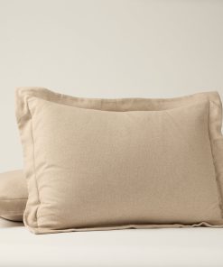 Coyuchi Cloud Brushed? Organic Flannel Heather Texture Sham