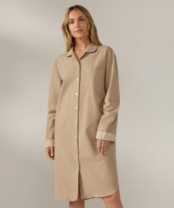 Coyuchi Women's Cloud Brushed Organic Flannel Nightshirt