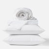 Coyuchi Landscape Embroidered Organic Percale Sheet Set
