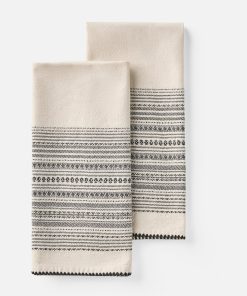 Coyuchi Oak Organic Hand Towel, Set of 2