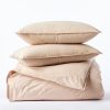 Coyuchi Organic Crinkled Percale? Duvet Set