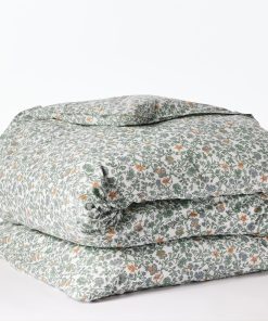 Coyuchi Organic Print Percale Duvet Cover