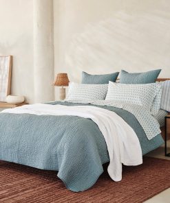 Coyuchi Pebbled Handstitched Quilt Set