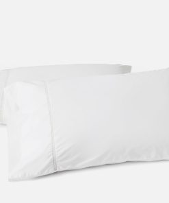 Coyuchi Lattice Organic Percale Pillowcases