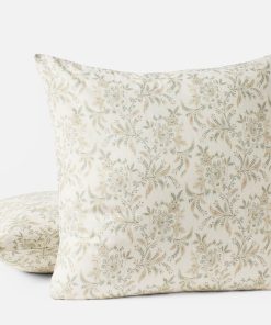 Coyuchi Marguerite Organic Print Decorative Pillow Cover