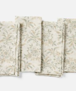 Coyuchi Marguerite Organic Print Napkins, Set of 4