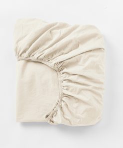Coyuchi Organic Crinkled Percale? Fitted Sheet - Renewed