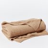 Coyuchi Madrone Organic Knit Throw - Renewed