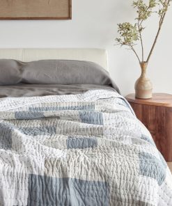Coyuchi Seascape Patchwork Organic Quilt - Renewed